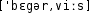 Grafik mit phonetischer Transkription des Belegs