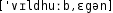 Grafik mit phonetischer Transkription des Belegs