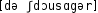 Grafik mit phonetischer Transkription des Belegs