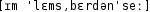 Grafik mit phonetischer Transkription des Belegs