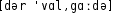 Grafik mit phonetischer Transkription des Belegs