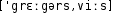 Grafik mit phonetischer Transkription des Belegs