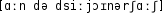 Grafik mit phonetischer Transkription des Belegs