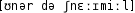 Grafik mit phonetischer Transkription des Belegs