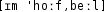 Grafik mit phonetischer Transkription des Belegs