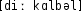 Grafik mit phonetischer Transkription des Belegs