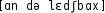 Grafik mit phonetischer Transkription des Belegs