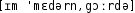 Grafik mit phonetischer Transkription des Belegs
