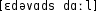 Grafik mit phonetischer Transkription des Belegs
