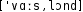Grafik mit phonetischer Transkription des Belegs