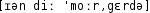 Grafik mit phonetischer Transkription des Belegs