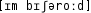 Grafik mit phonetischer Transkription des Belegs