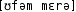 Grafik mit phonetischer Transkription des Belegs
