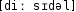 Grafik mit phonetischer Transkription des Belegs