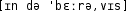 Grafik mit phonetischer Transkription des Belegs