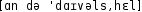 Grafik mit phonetischer Transkription des Belegs