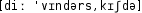 Grafik mit phonetischer Transkription des Belegs