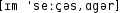 Grafik mit phonetischer Transkription des Belegs