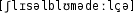 Grafik mit phonetischer Transkription des Belegs