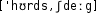 Grafik mit phonetischer Transkription des Belegs