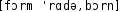 Grafik mit phonetischer Transkription des Belegs