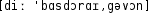 Grafik mit phonetischer Transkription des Belegs