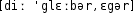 Grafik mit phonetischer Transkription des Belegs