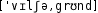 Grafik mit phonetischer Transkription des Belegs