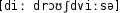 Grafik mit phonetischer Transkription des Belegs