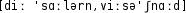 Grafik mit phonetischer Transkription des Belegs