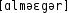 Grafik mit phonetischer Transkription des Belegs