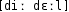 Grafik mit phonetischer Transkription des Belegs
