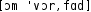 Grafik mit phonetischer Transkription des Belegs