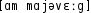 Grafik mit phonetischer Transkription des Belegs