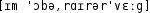 Grafik mit phonetischer Transkription des Belegs
