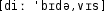 Grafik mit phonetischer Transkription des Belegs