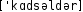 Grafik mit phonetischer Transkription des Belegs