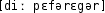 Grafik mit phonetischer Transkription des Belegs