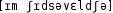 Grafik mit phonetischer Transkription des Belegs
