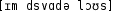 Grafik mit phonetischer Transkription des Belegs