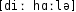 Grafik mit phonetischer Transkription des Belegs