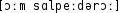 Grafik mit phonetischer Transkription des Belegs