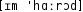 Grafik mit phonetischer Transkription des Belegs