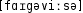 Grafik mit phonetischer Transkription des Belegs