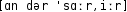 Grafik mit phonetischer Transkription des Belegs