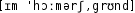 Grafik mit phonetischer Transkription des Belegs
