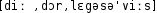 Grafik mit phonetischer Transkription des Belegs