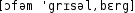 Grafik mit phonetischer Transkription des Belegs