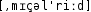 Grafik mit phonetischer Transkription des Belegs