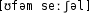 Grafik mit phonetischer Transkription des Belegs
